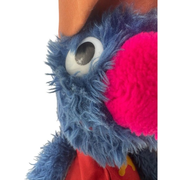 Vintage Knickerbocker Marshall Grover Sesame Street Plush Toy 19” Fast Shipping - Picture 9 of 16
